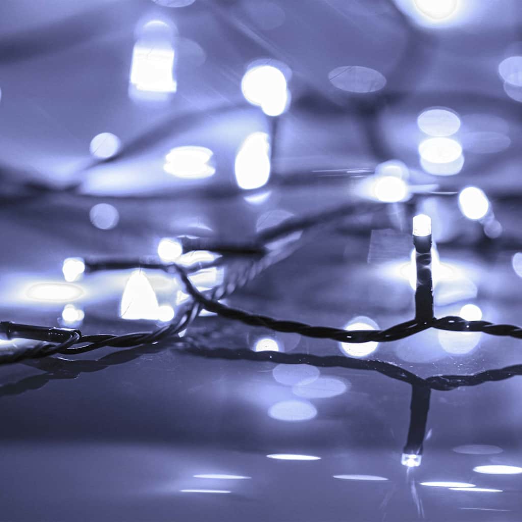 Ljusslinga med 150 LED kallvit 15 m PVC