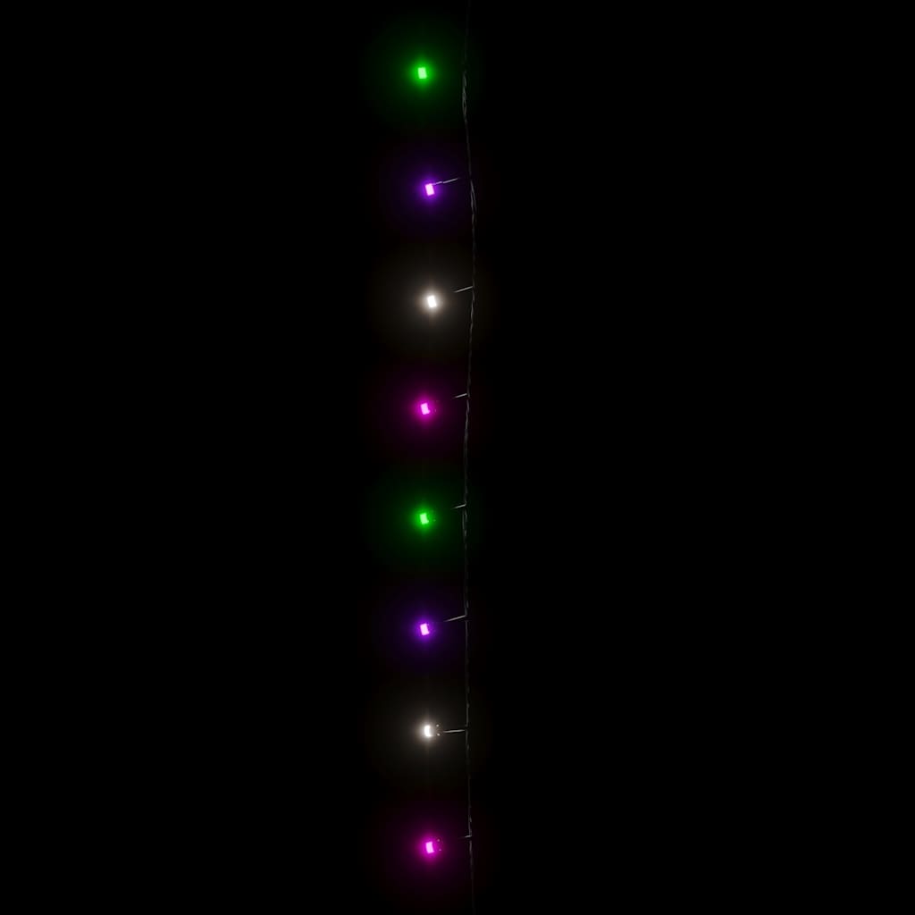 Ljusslinga med 150 LED flerfärgad pastell 15 m PVC