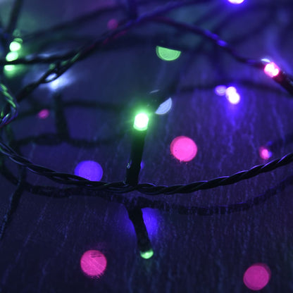 Ljusslinga med 600 LED flerfärgad pastell 60 m PVC