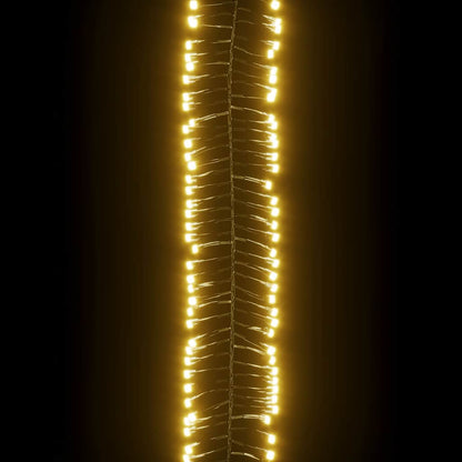 Ljusslinga cluster med 400 LED varmvit PVC