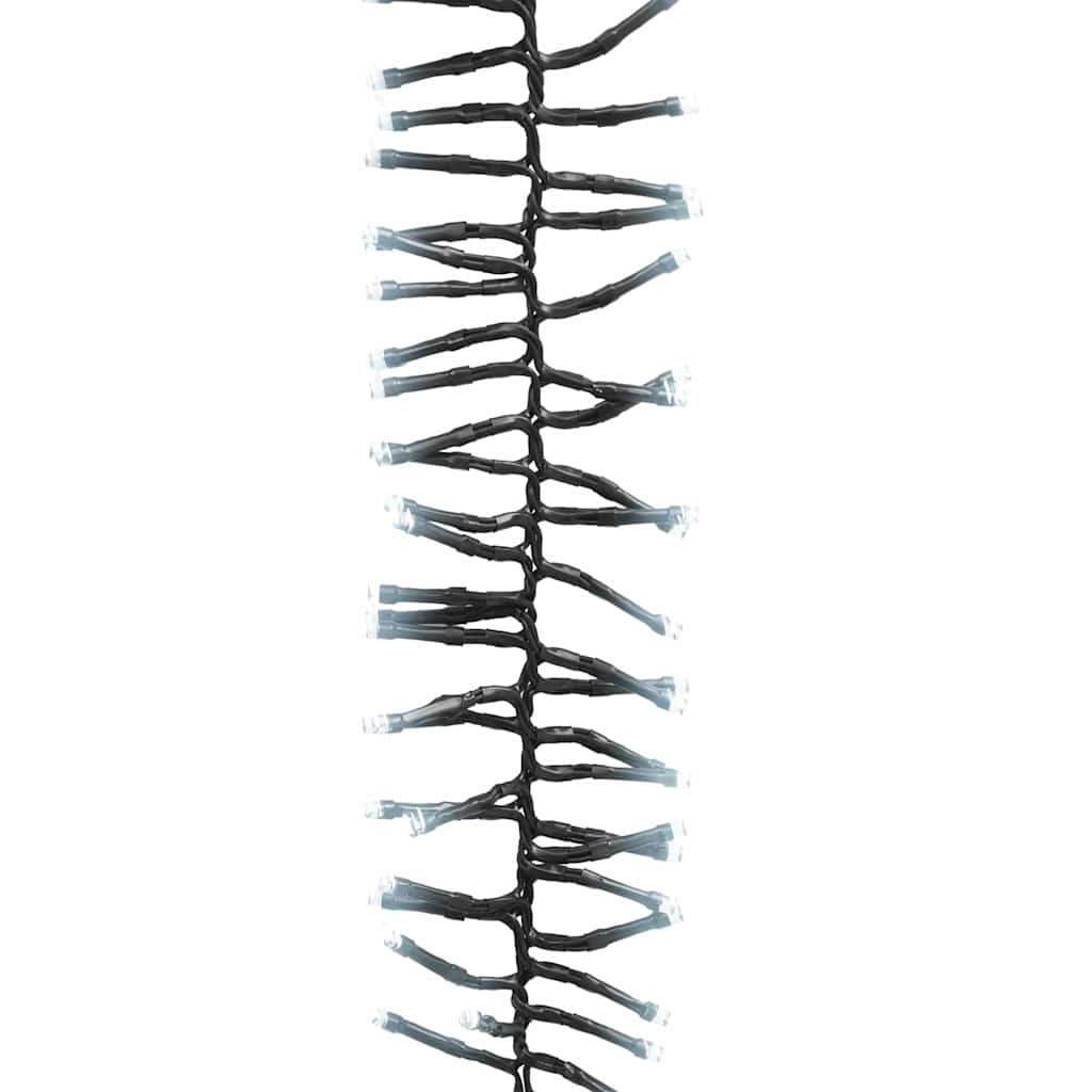 Ljusslinga med 400 LED cluster kallvit PVC