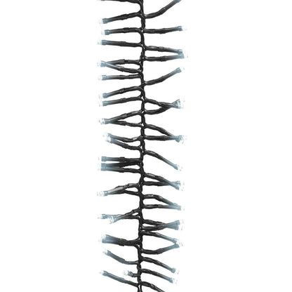 Ljusslinga med 400 LED cluster kallvit PVC