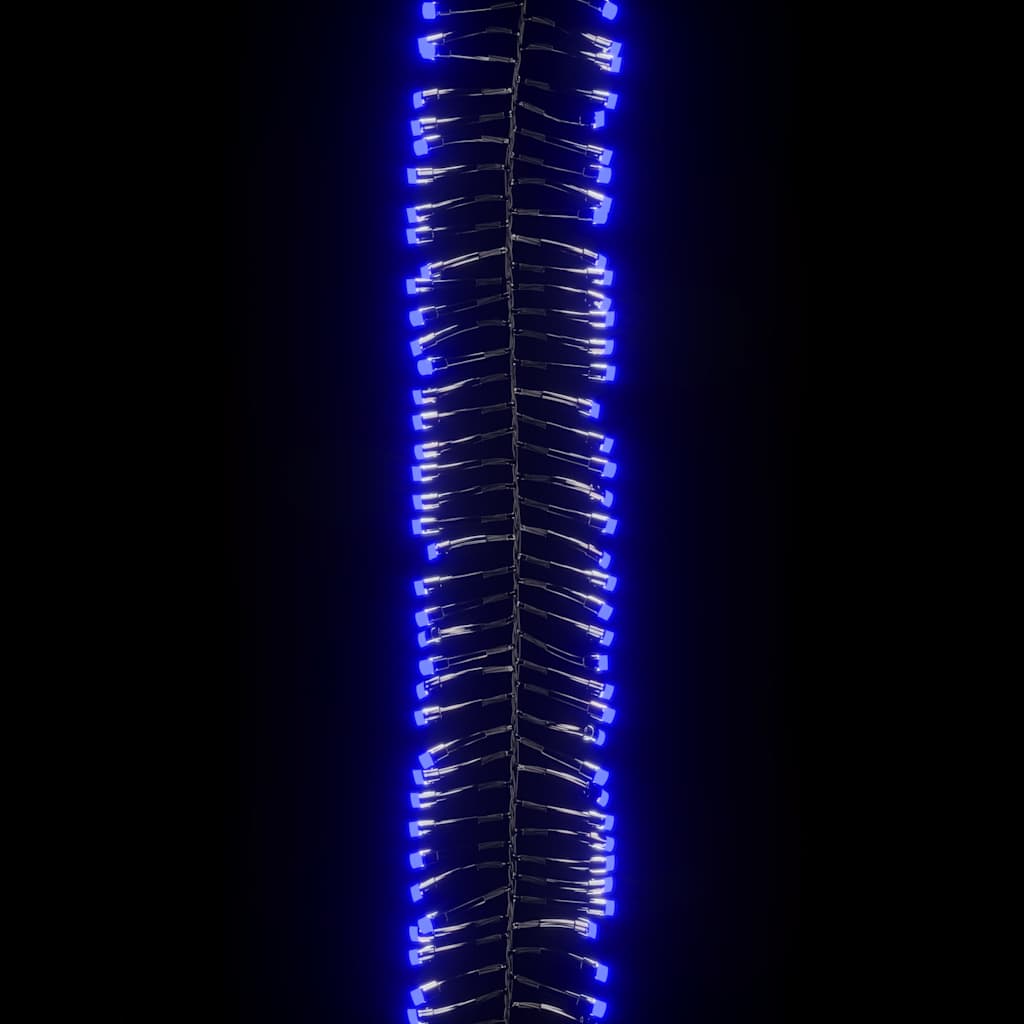 Ljusslinga med 2000 LED cluster blå PVC