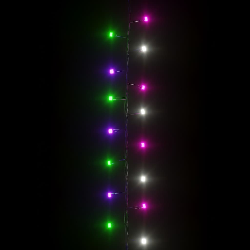 Kompakt ljusslinga med 400 LED flerfärgad pastell 13 m PVC