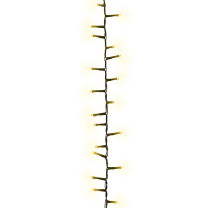 Kompakt ljusslinga med 1000 LED kompakt varmvit 25 m PVC