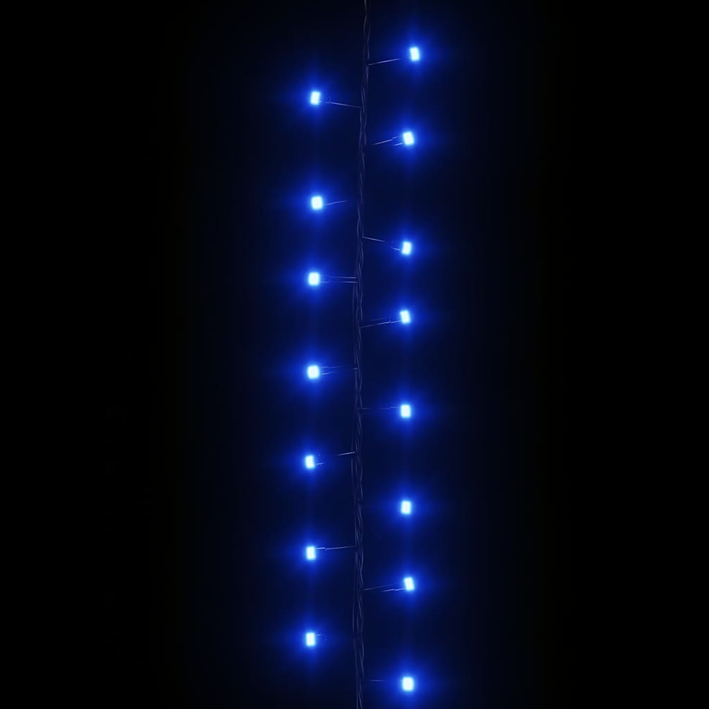 Kompakt ljusslinga med 1000 LED blå 25 m PVC