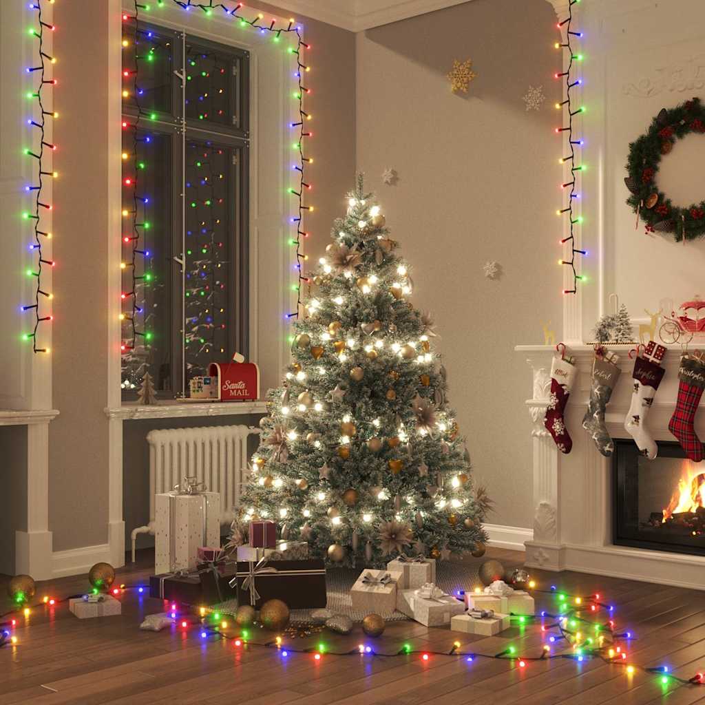 Kompakt ljusslinga med 1000 LED flerfärgad 25 m PVC