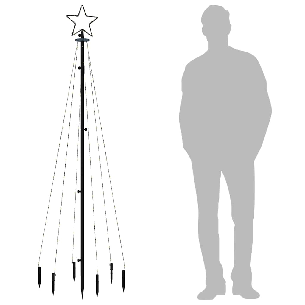 Julgran med markspett 108 varmvita lysdioder 180 cm
