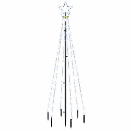 Julgran med markspett 108 kallvita lysdioder 180 cm