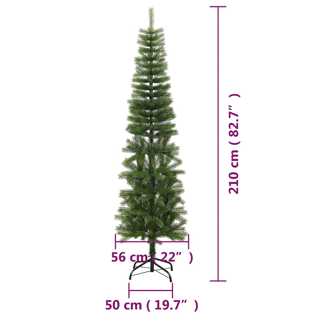 Smal plastgran med fot 210 cm PE