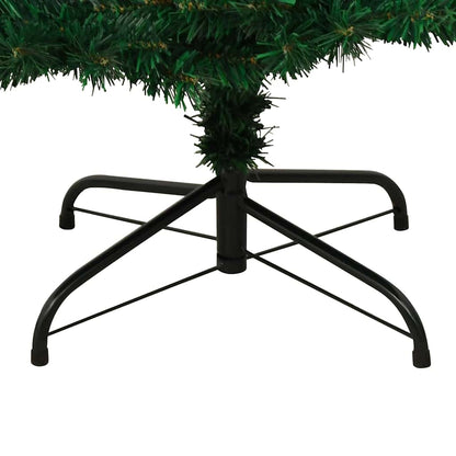 Belyst plastgran med fot grön 150 cm PVC