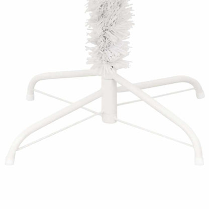 Belyst plastgran med fot vit 150 cm PVC
