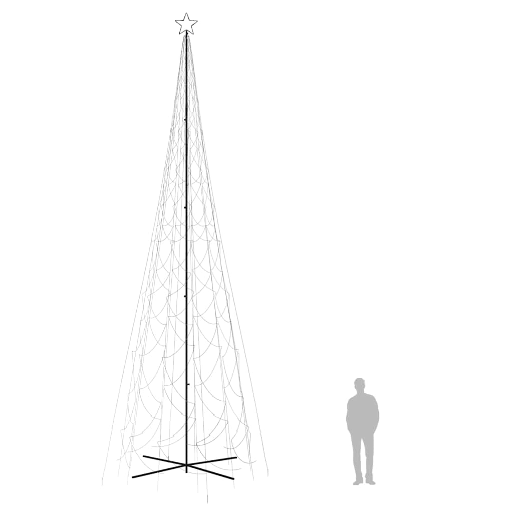Julgranskon kallvit 3000 LEDs 230x800 cm