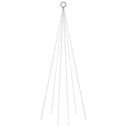 Julgran på flaggstång varmvit 108 LEDs 180 cm