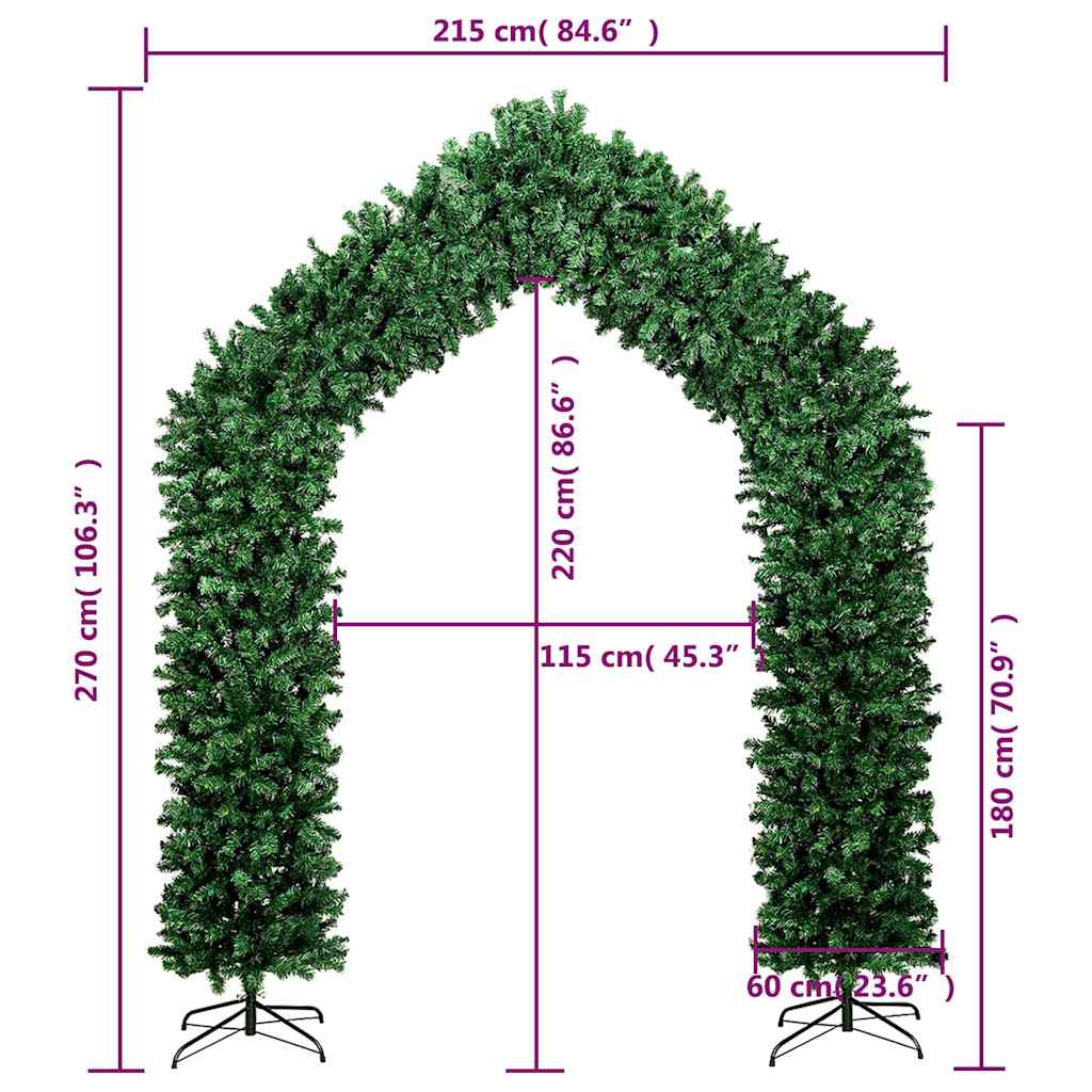 Julgransbåge grön 270 cm