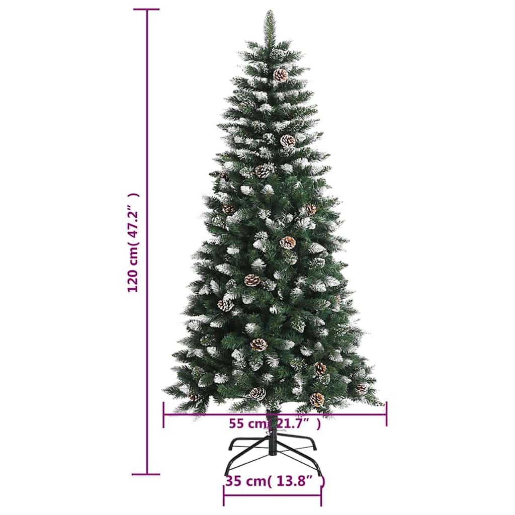 Plastgran med fot grön 120 cm PVC