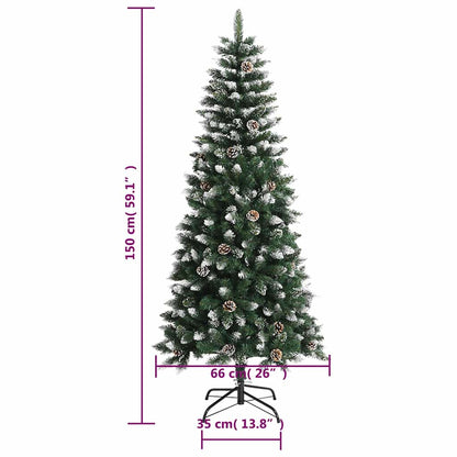 Plastgran med fot grön 150 cm PVC