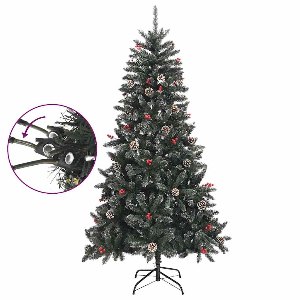 Plastgran med fot grön 180 cm PVC