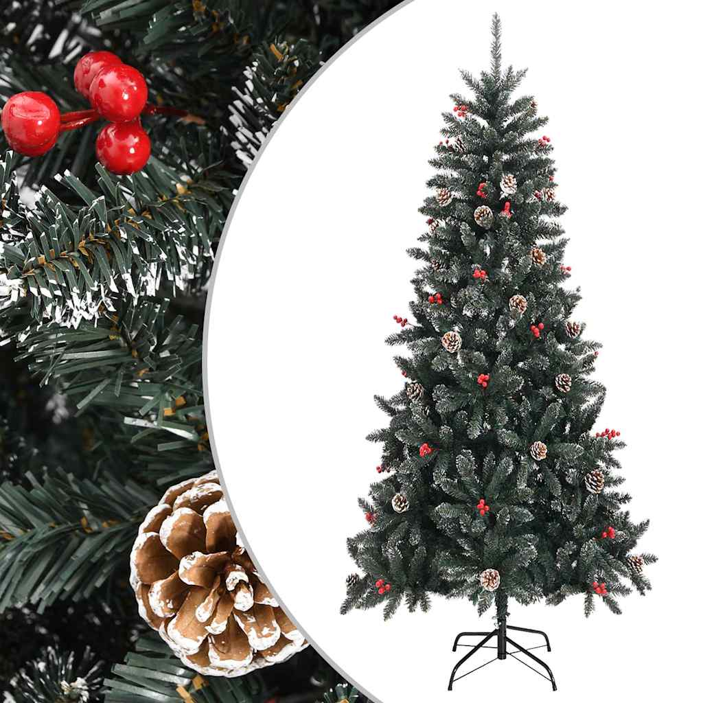 Plastgran med fot grön 240 cm PVC