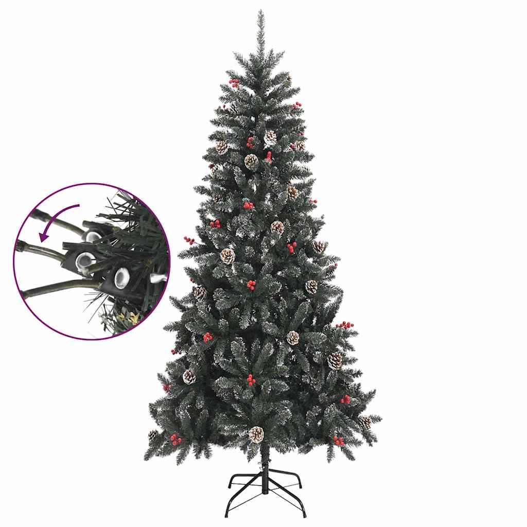 Plastgran med fot grön 240 cm PVC