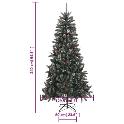 Konstgran med fot grön 240 cm