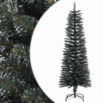 Smal plastgran med fot grön 120 cm PVC