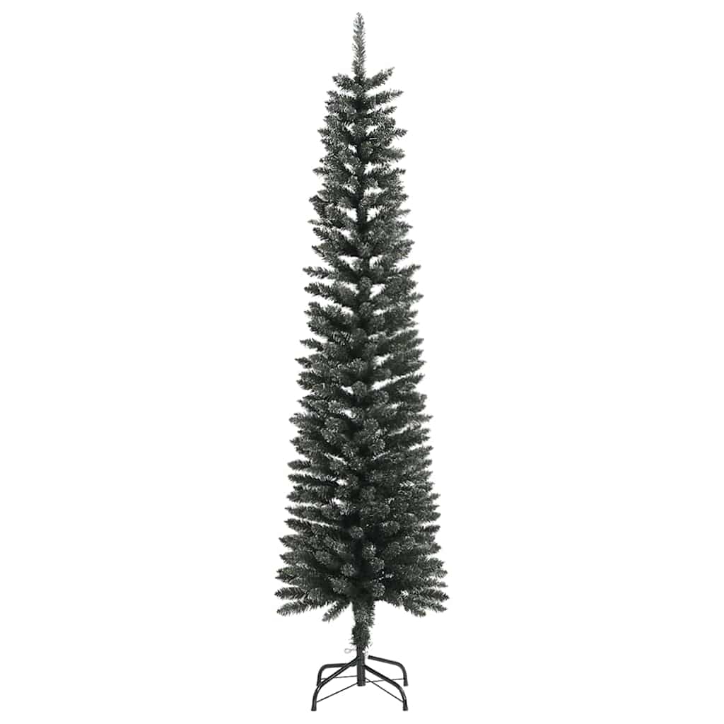 Smal plastgran med fot grön 210 cm PVC