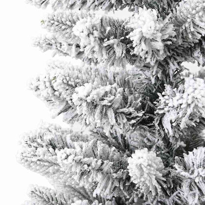 Smal plastgran med snö 180 cm PVC&PE