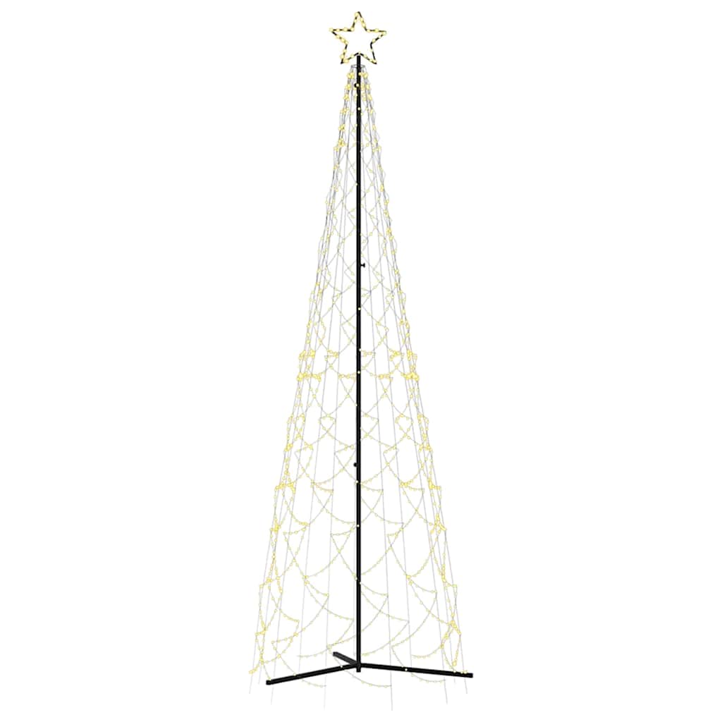 Julgran med strut varmvit 500 lysdioder 100x300 cm