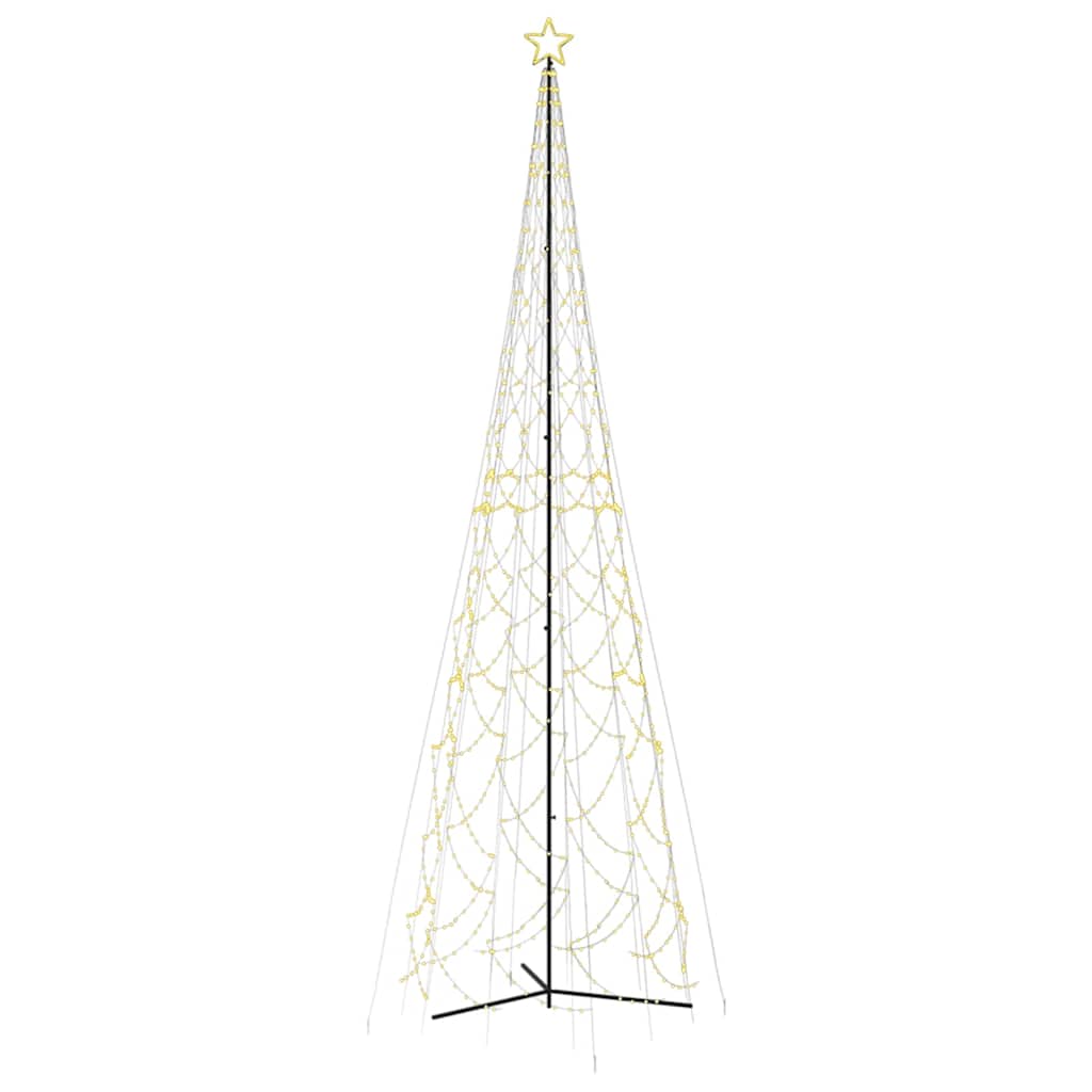 Julgran med strut varmvit 3000 lysdioder 230x800 cm