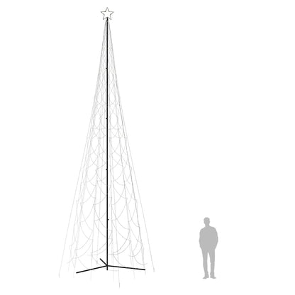 Julgran med strut varmvit 3000 lysdioder 230x800 cm
