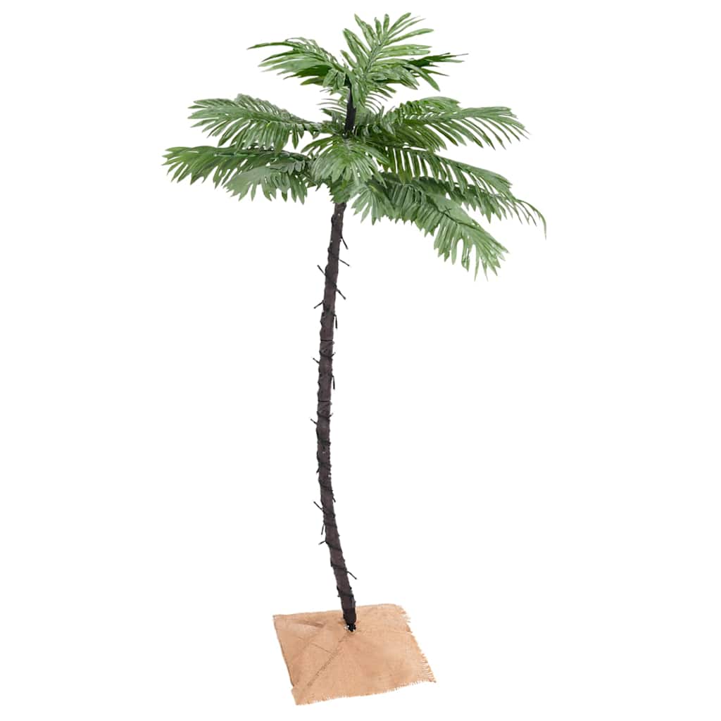 Palmträd med LED varmvit 88 LEDs 150 cm