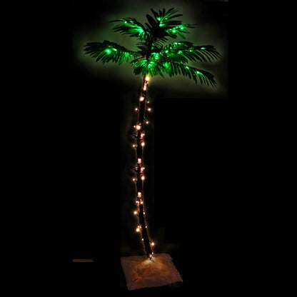 Palmträd med LED varmvit 88 LEDs 150 cm