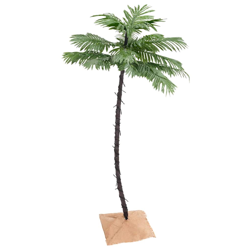 Palmträd med LED varmvit 96 LEDs 180 cm