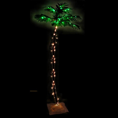 Palmträd med LED varmvit 96 LEDs 180 cm