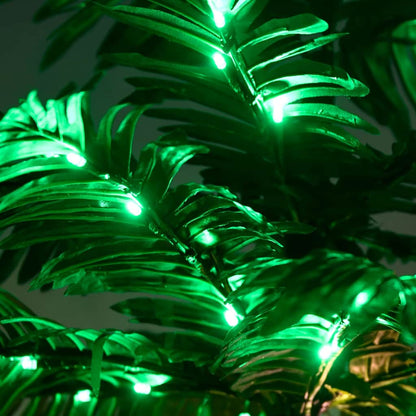 Palmträd med LED varmvit 96 LEDs 180 cm