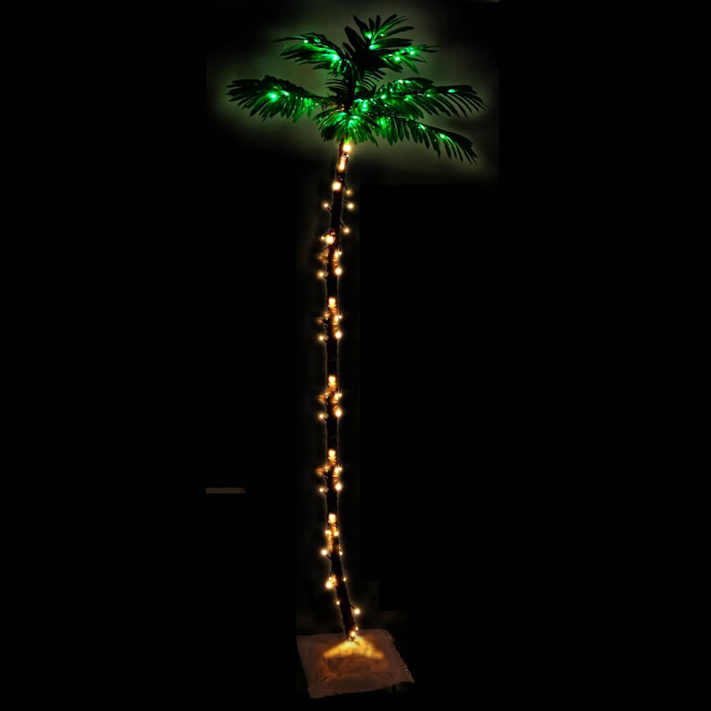 Palmträd med LED varmvit 192 LEDs 300 cm