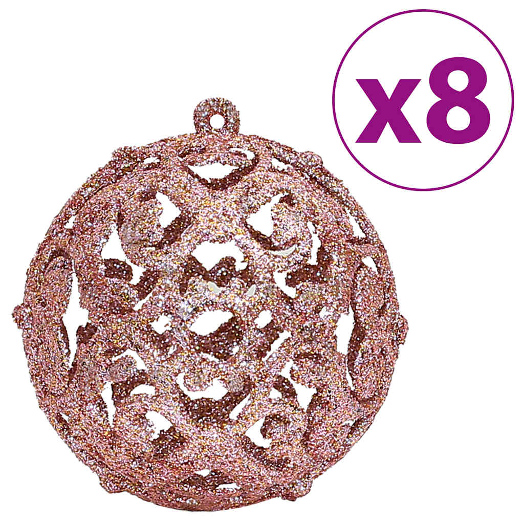 Julgranskulor 100 st rosa och rosenrött 3/4/6 cm