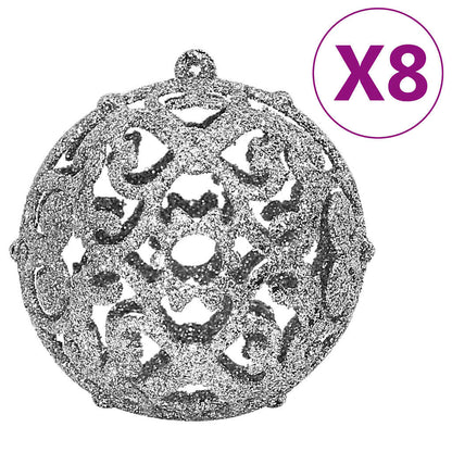 Julgranskulor 111 delar silver polystyren