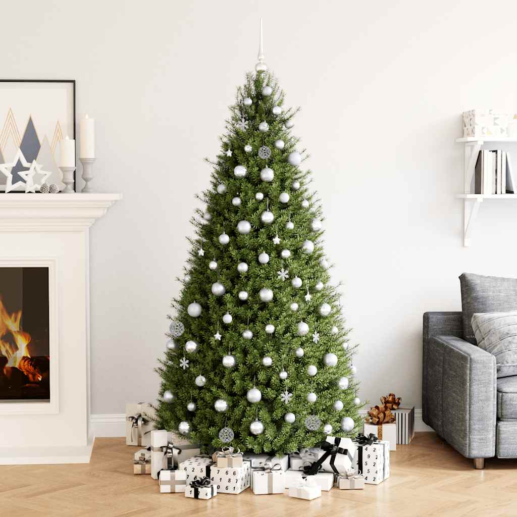 Julgranskulor 111 delar silver polystyren