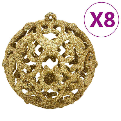 Julgranskulor 111 delar röd/grön/guld polystyren