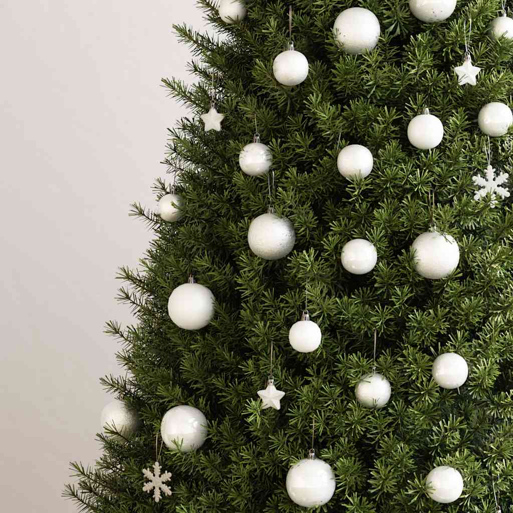 Julgranskulor 111 delar vit polystyren