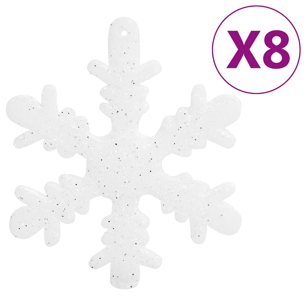 Julgranskulor 111 delar vit polystyren