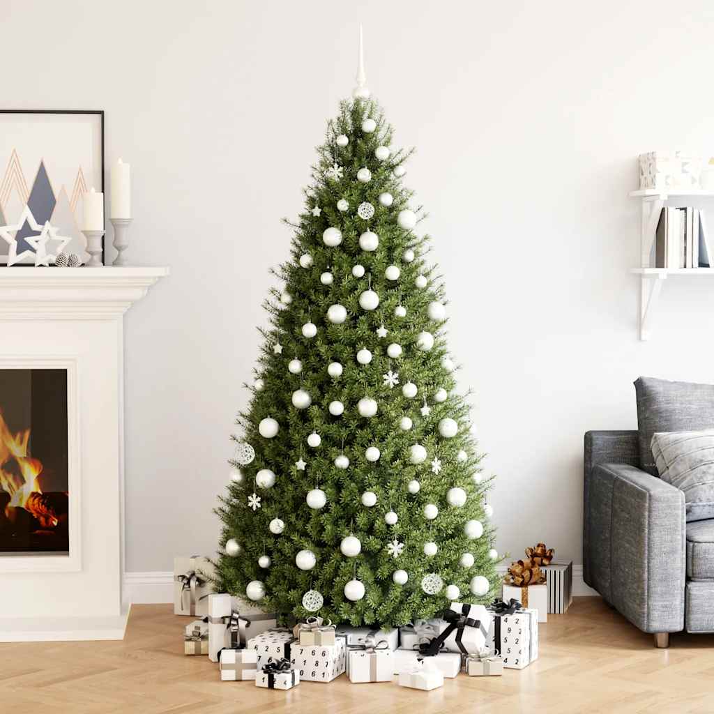 Julgranskulor 111 delar vit polystyren