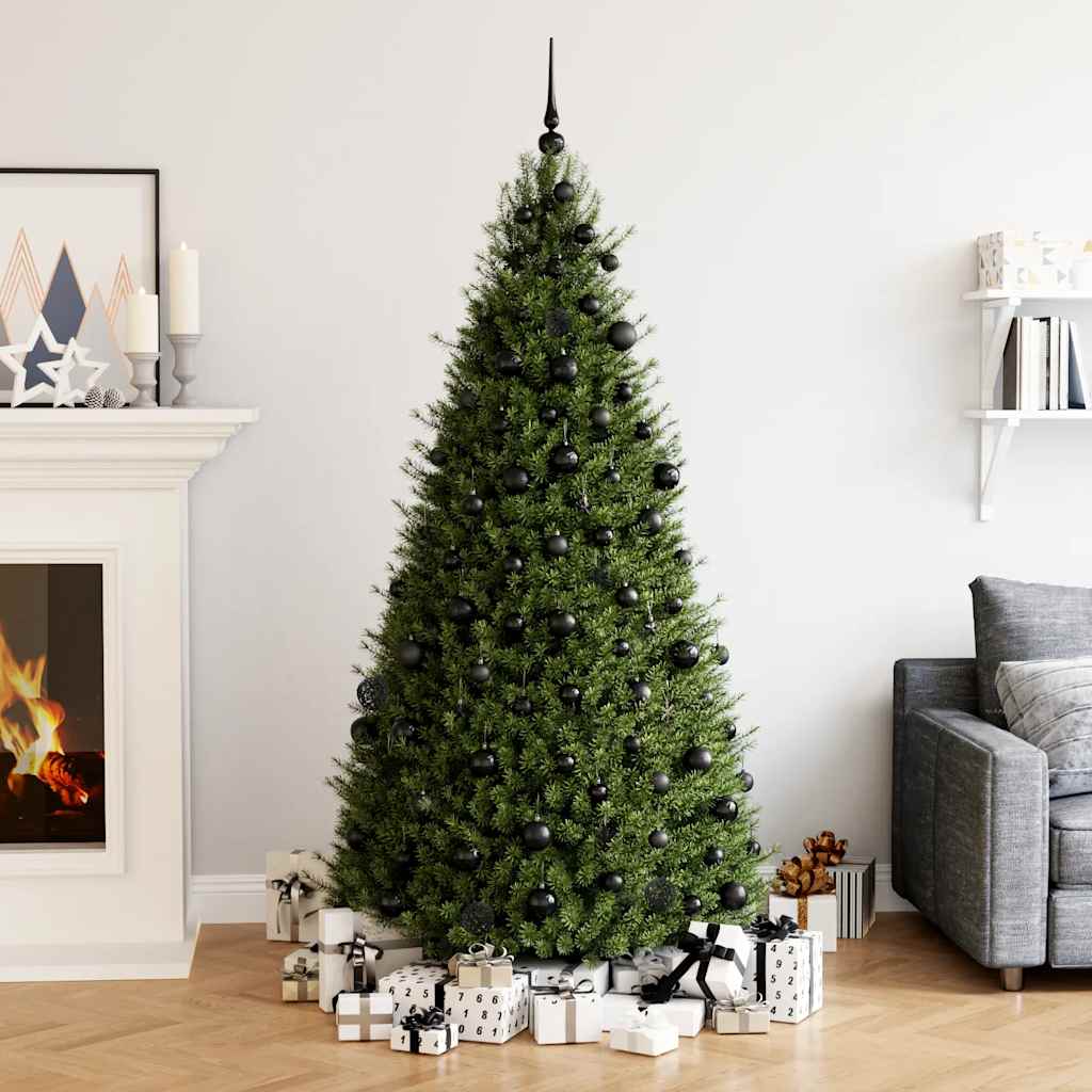 Julgranskulor 111 delar svart polystyren
