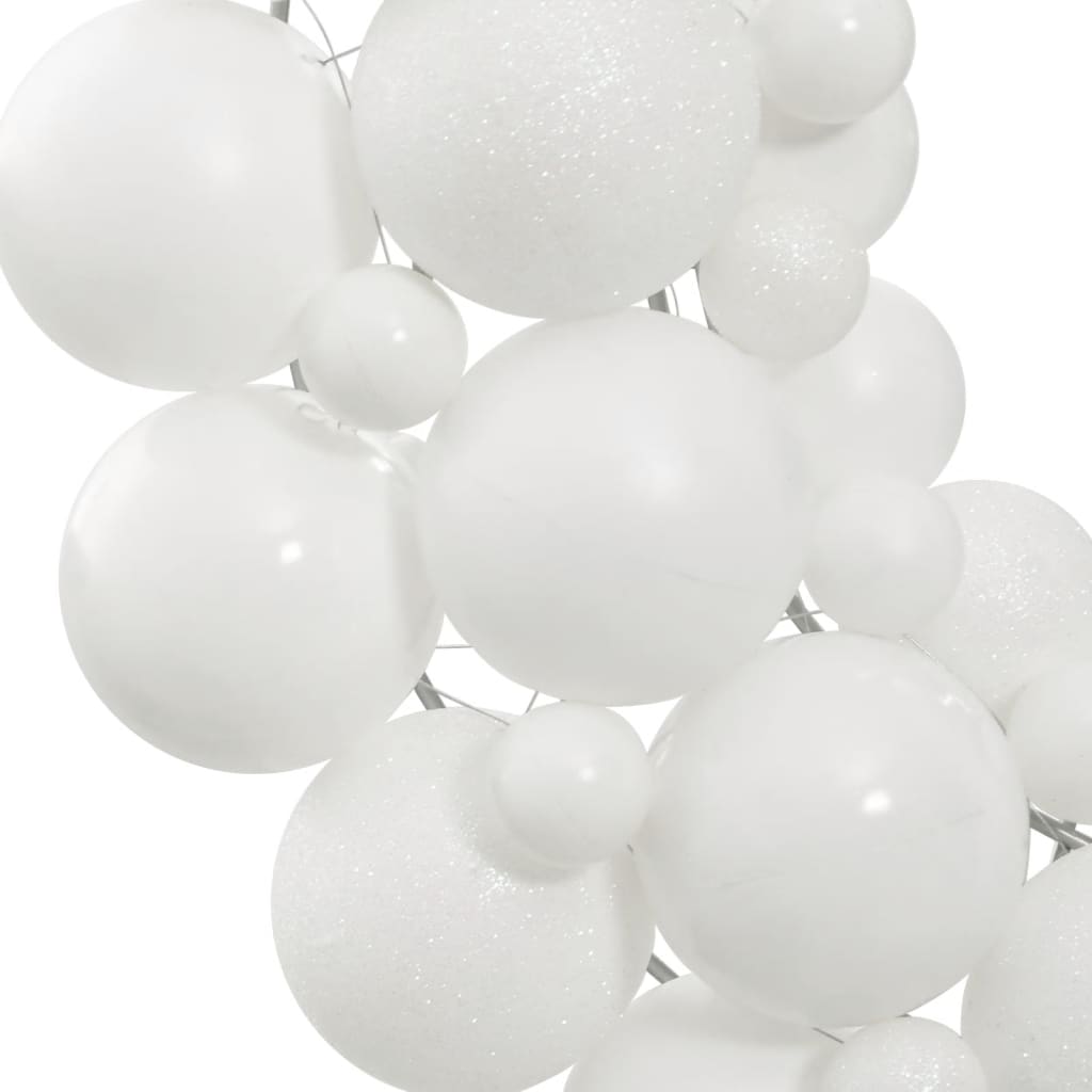 Julkrans vit 45 cm polystyren