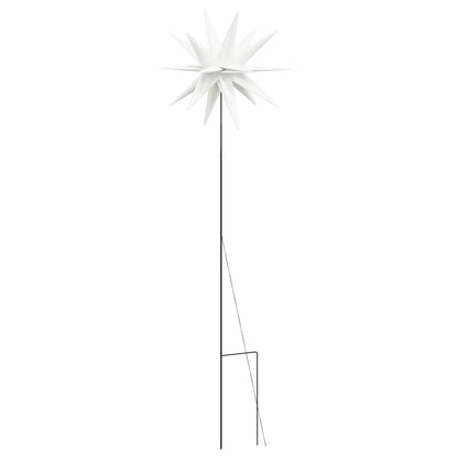 Stjärnor med spett LED 3 st vikbar vit 35 cm