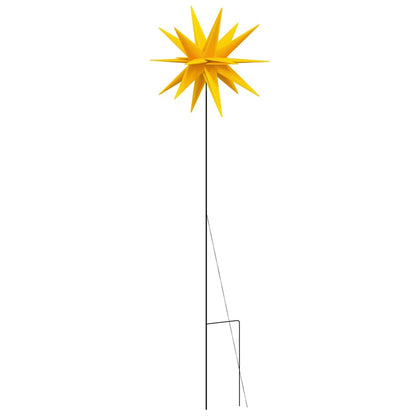 Stjärnor med spett LED 3 st vikbar gul 35 cm