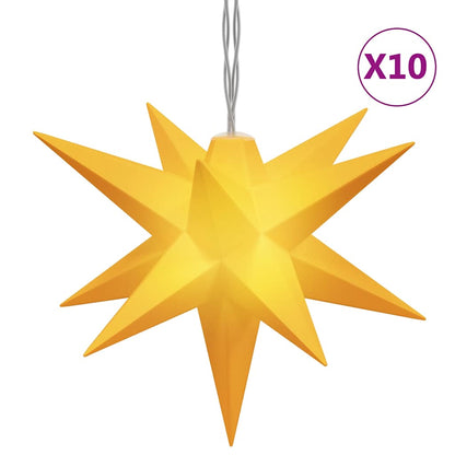 Stjärnor 10 LEDs gul 3 m