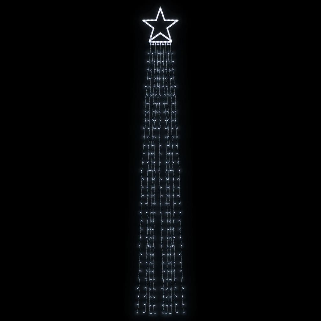 Julgransbelysning 320 LED kallvit 375 cm